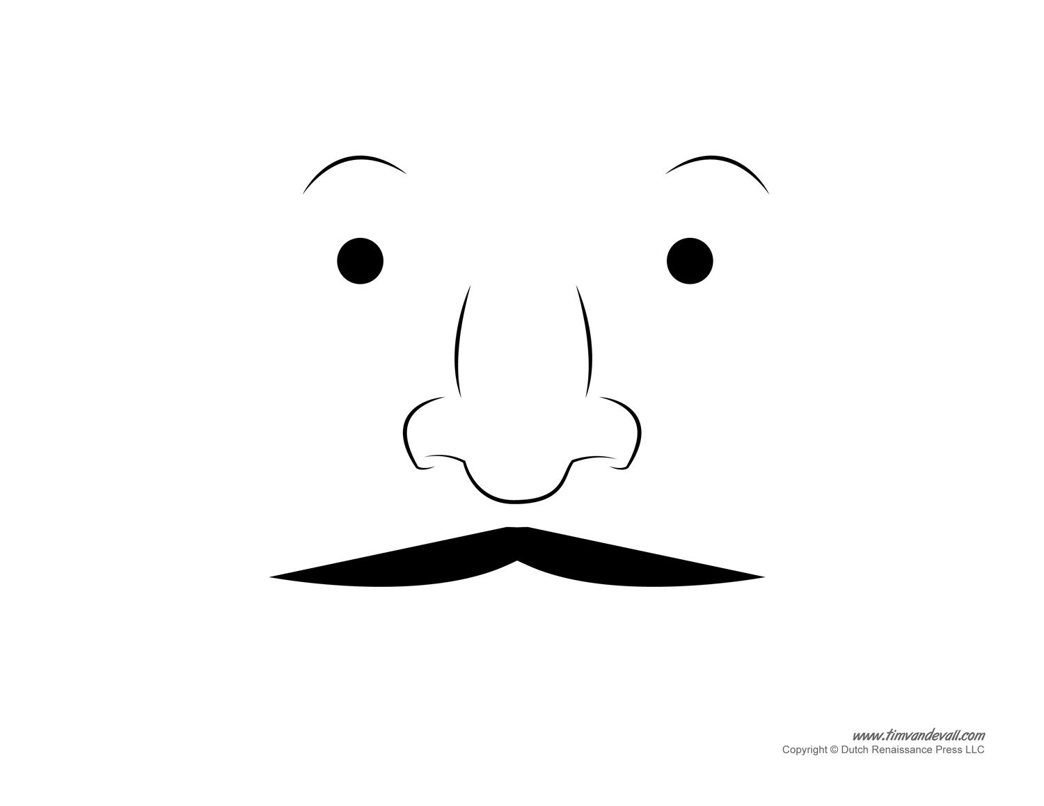 Moustache Template Printable Free