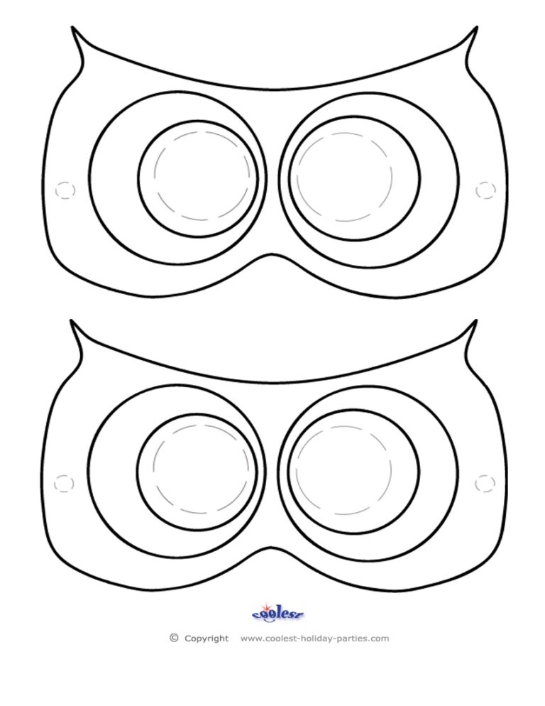 Printable Owl Mask Coolest Free Printables Worksheets Library