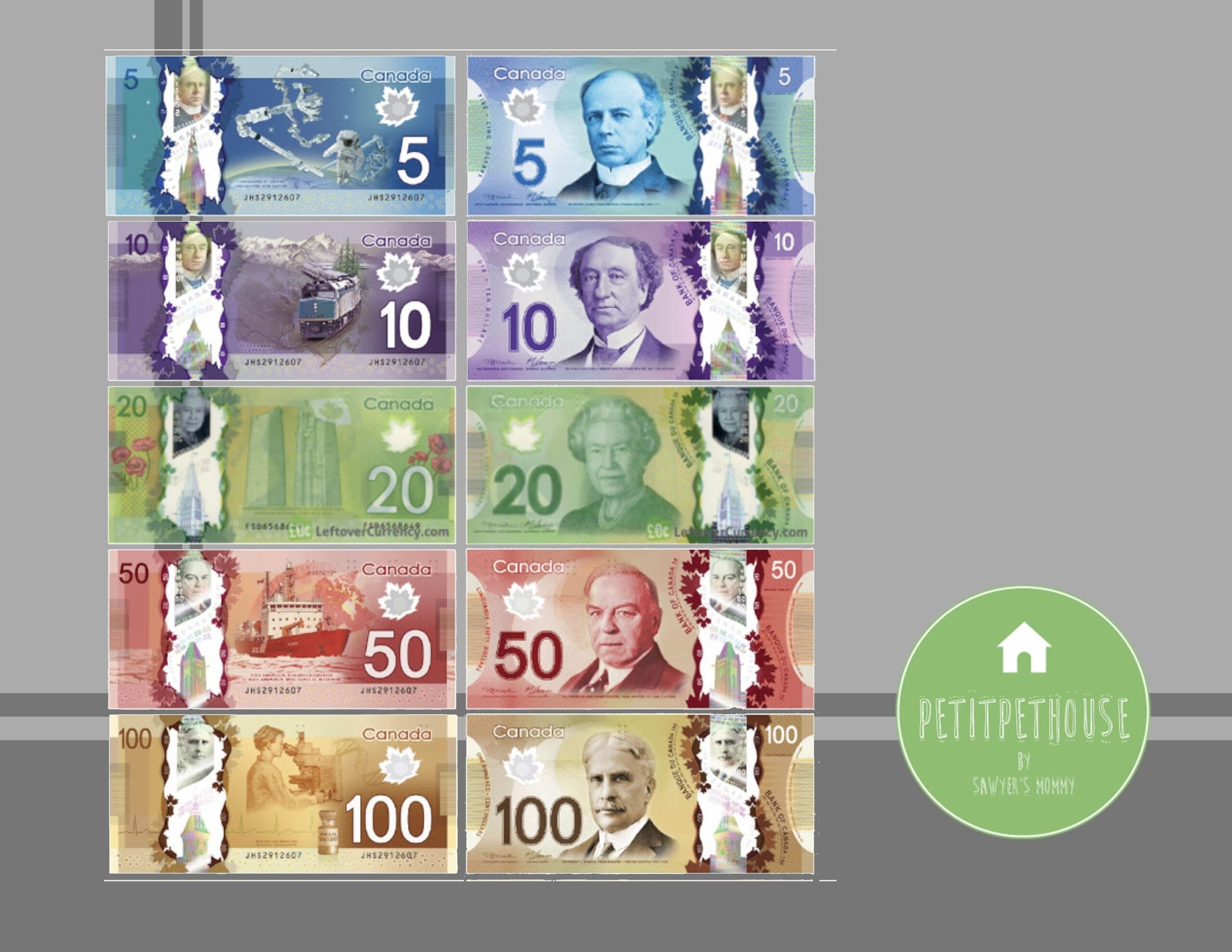 Free Printable Printable Canadian Money Template