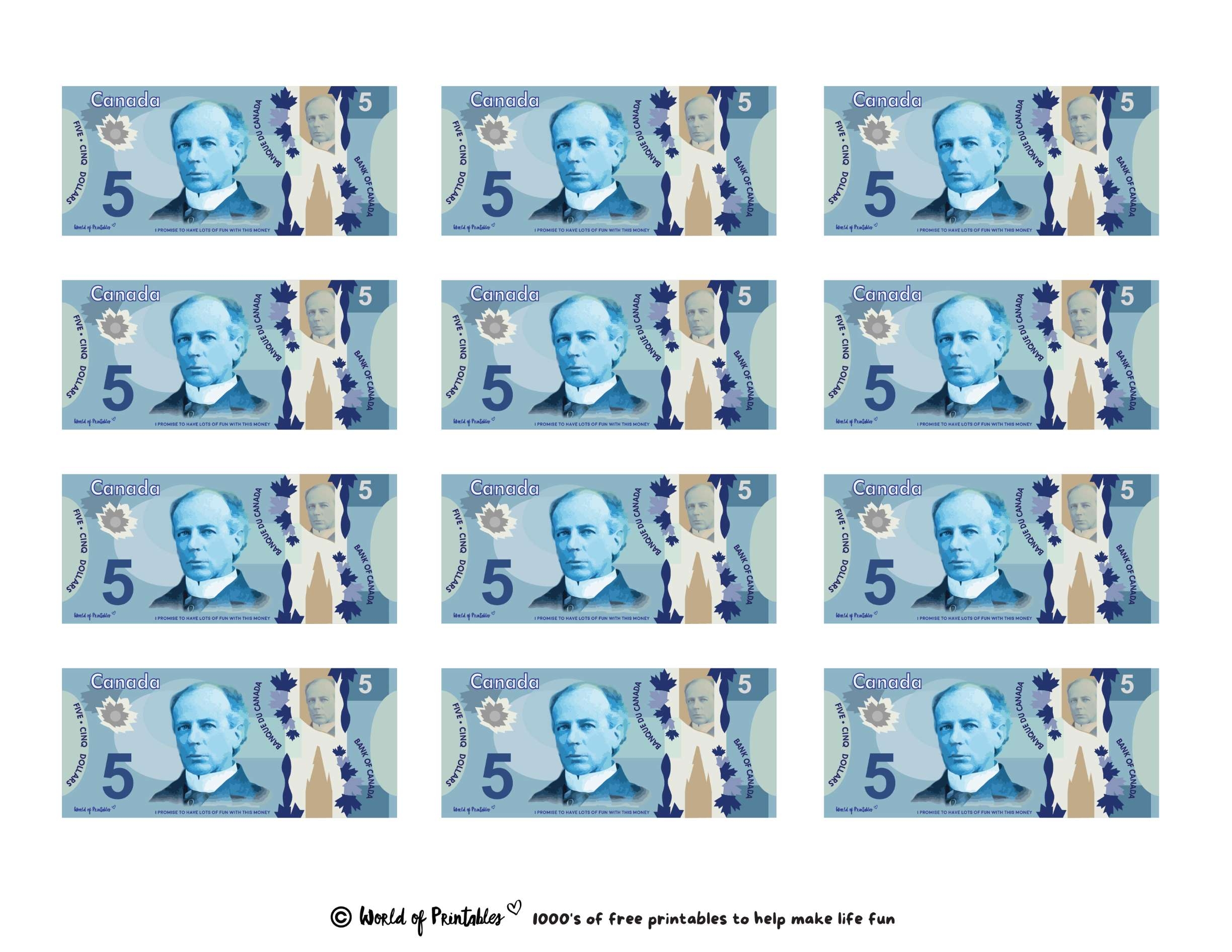 Printable Play Money Play U0026 Learn World Of Printables