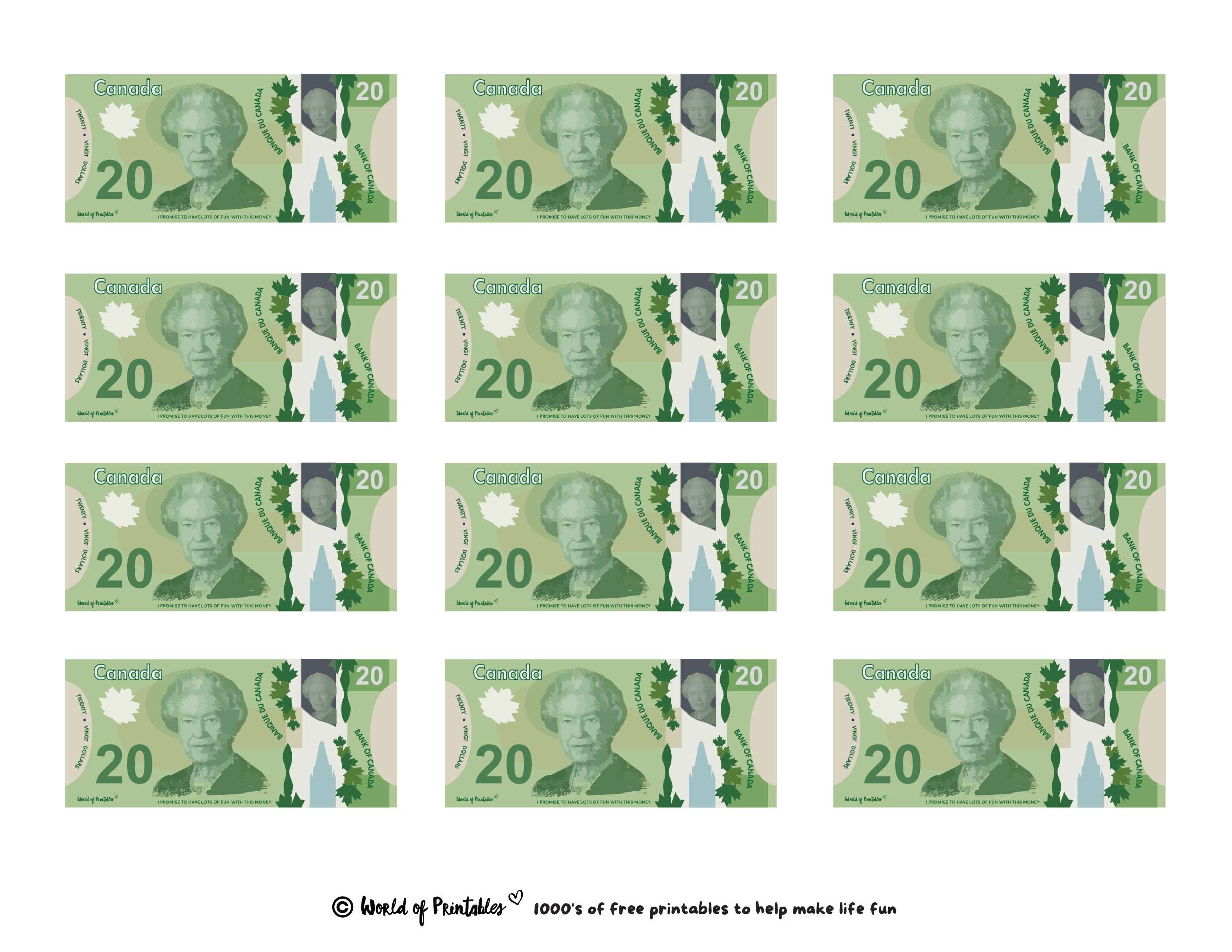 Printable Play Money Play U0026 Learn World Of Printables