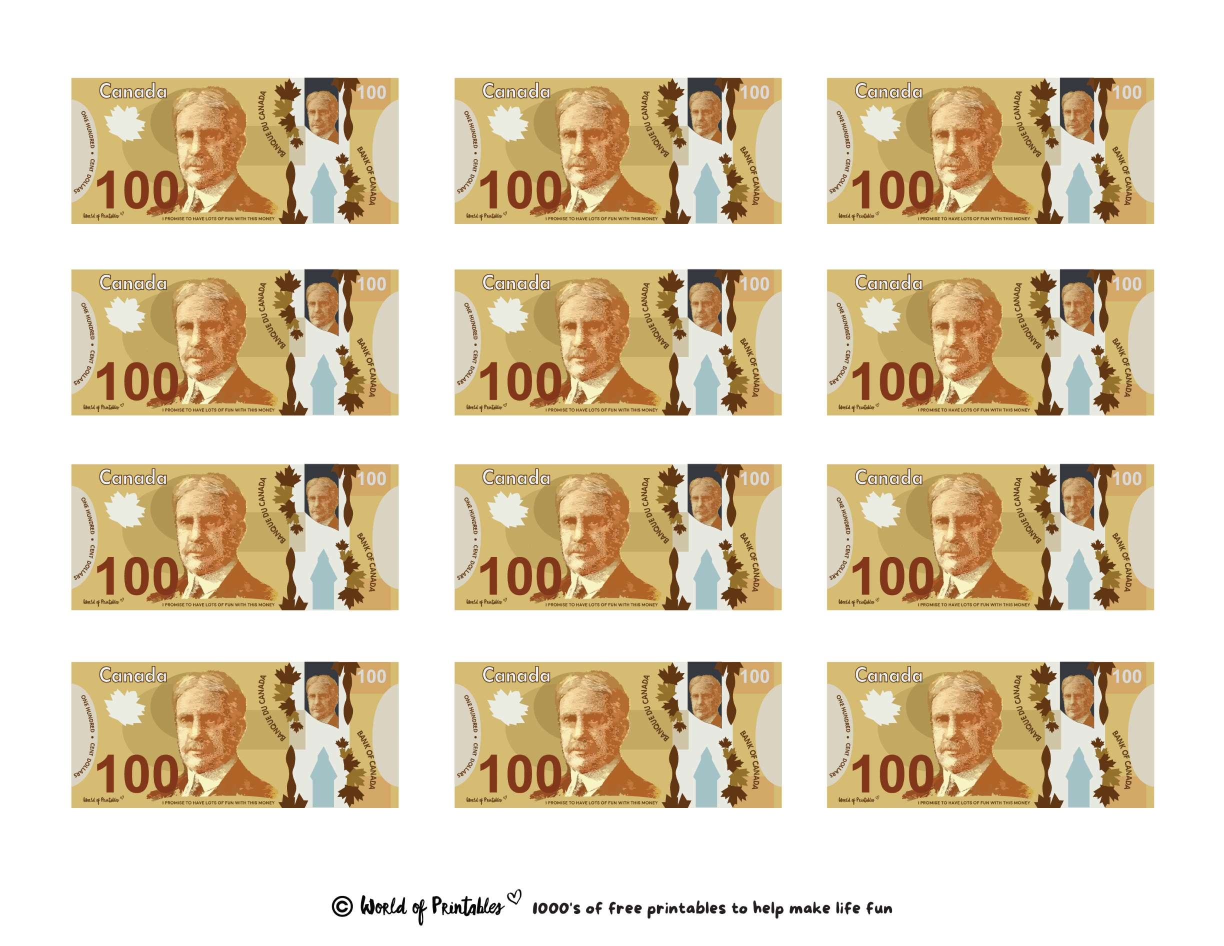 Printable Play Money Play U0026 Learn World Of Printables