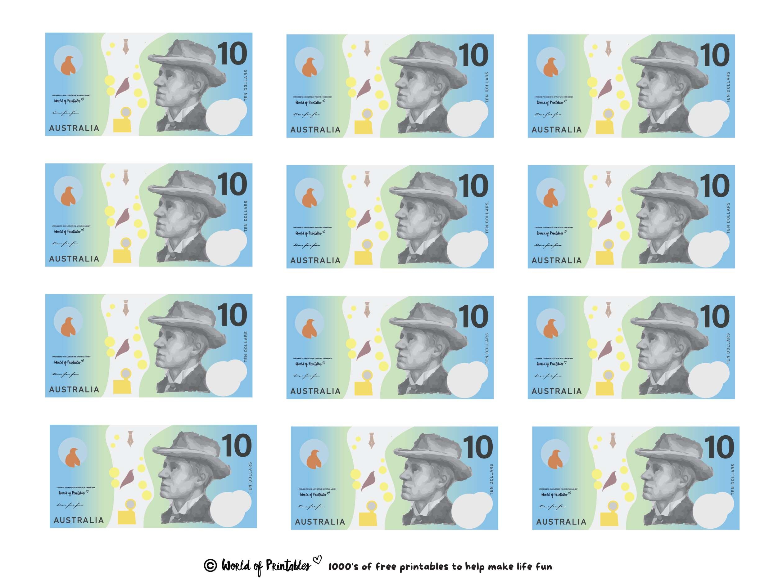 Printable Play Money Play U0026 Learn World Of Printables