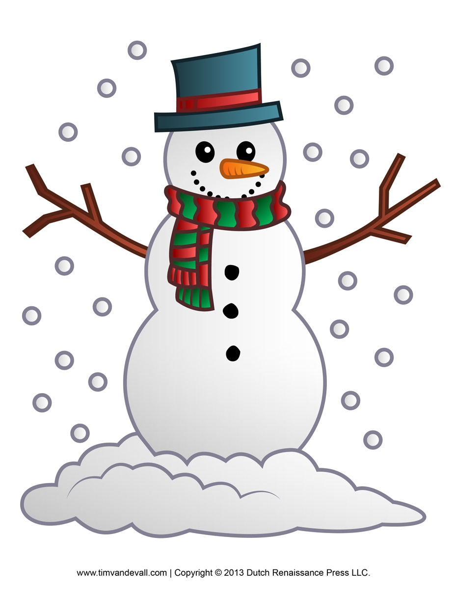 Free Printable Snowman Template Free Download