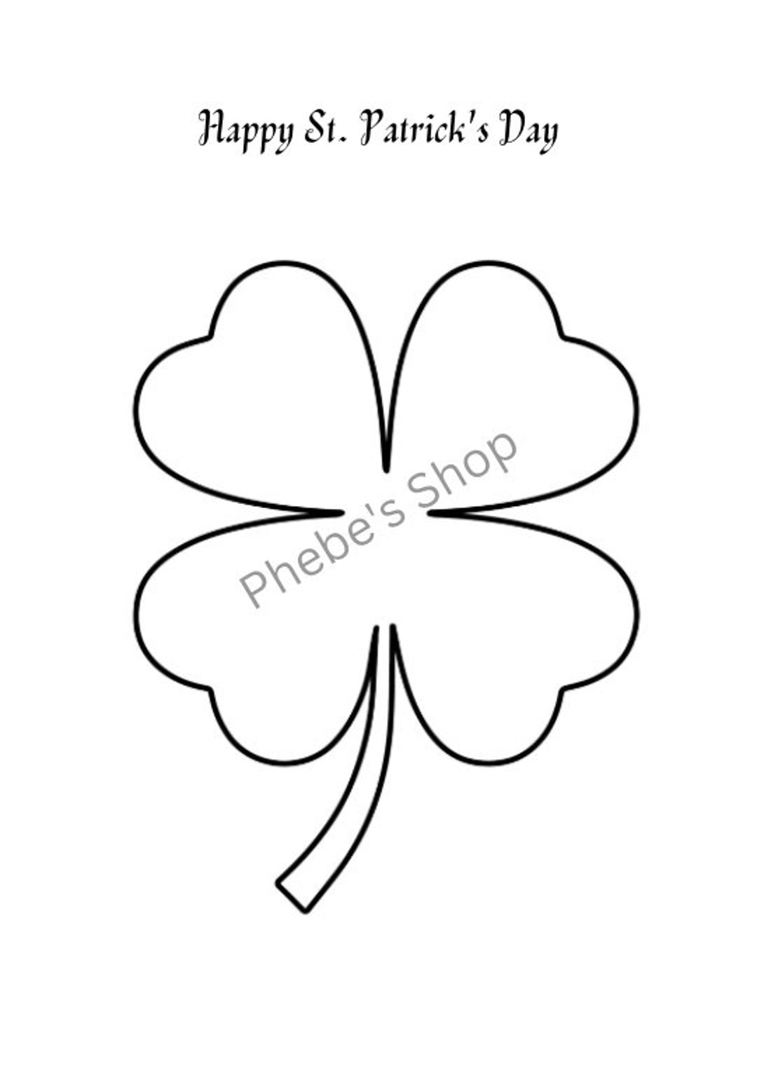 Printable St Patrick s Day Shamrock Template Big And Small Size Etsy Ireland Printable St Patrick s Day Shamrock Template Big And Small Size Etsy Ireland