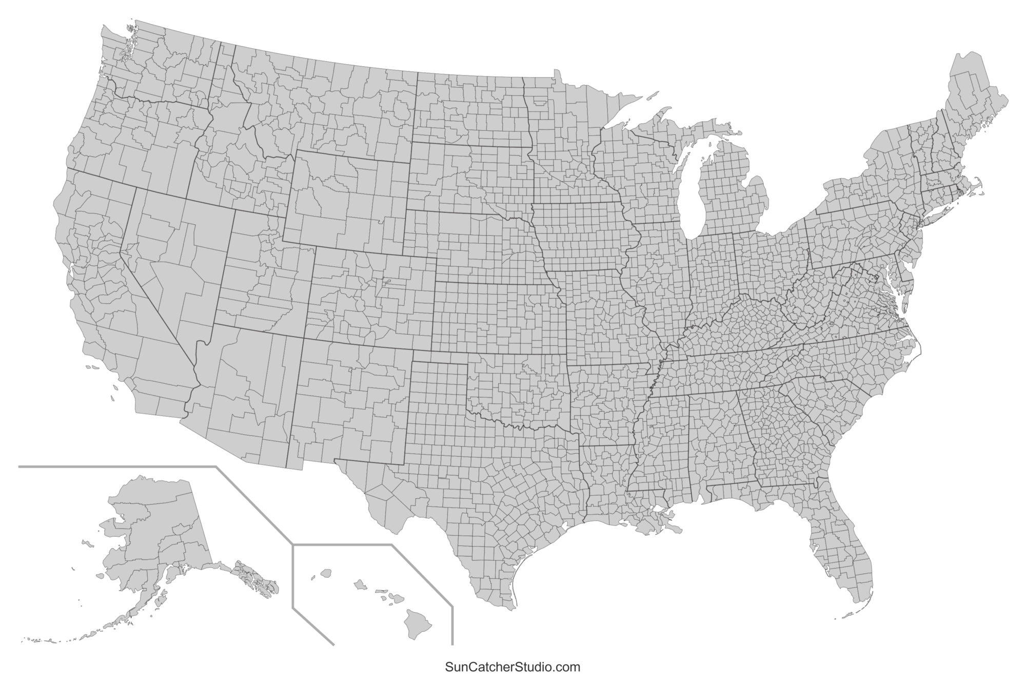 Free Printable United States Map