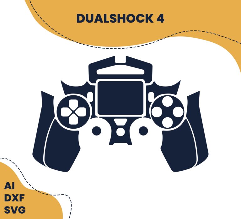 PS4 Controller Dualshock Cutting Template For Skin And Sticker Cutting Template A SVG DFX Vector Cut File For Cricut