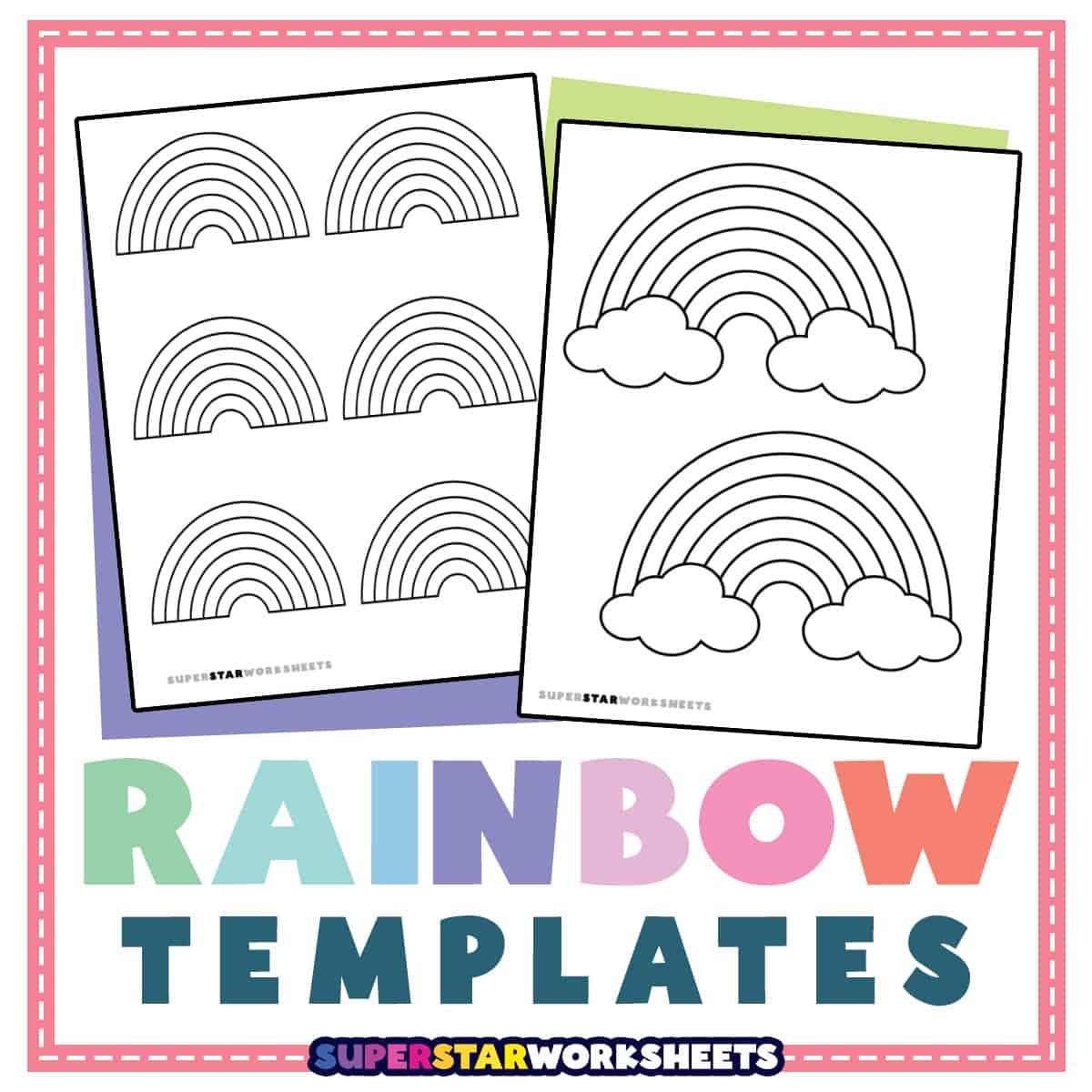 Free Rainbow Printable Template