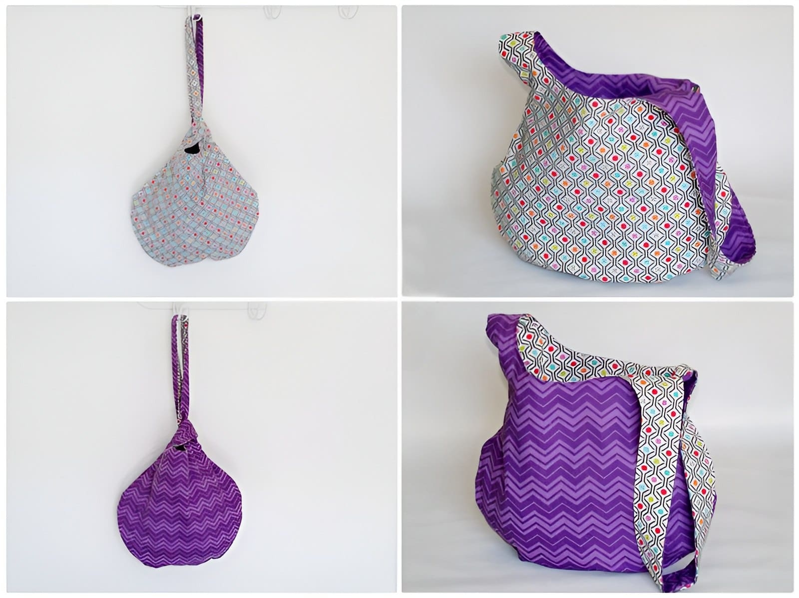 Reversible Japanese Knot Bag Pattern Free Tutorial