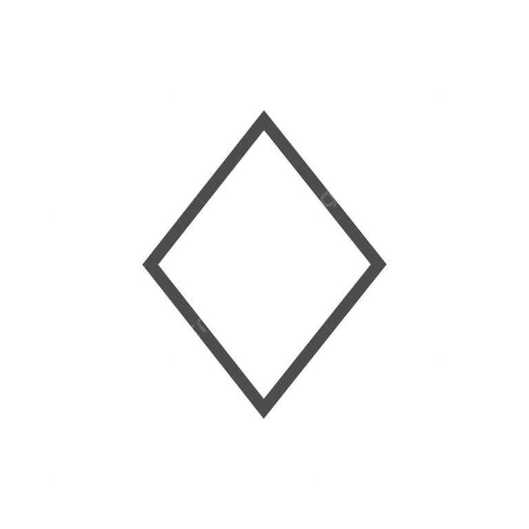 Rhombus Shape Icon Vector Illustrationflat Design Design Template