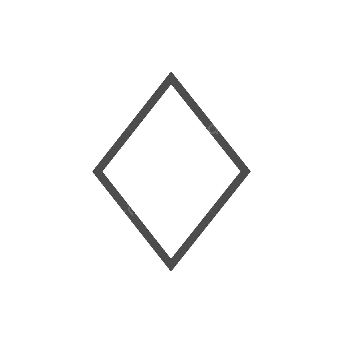 Rhombus Shape Icon Vector Illustrationflat Design Design Template 