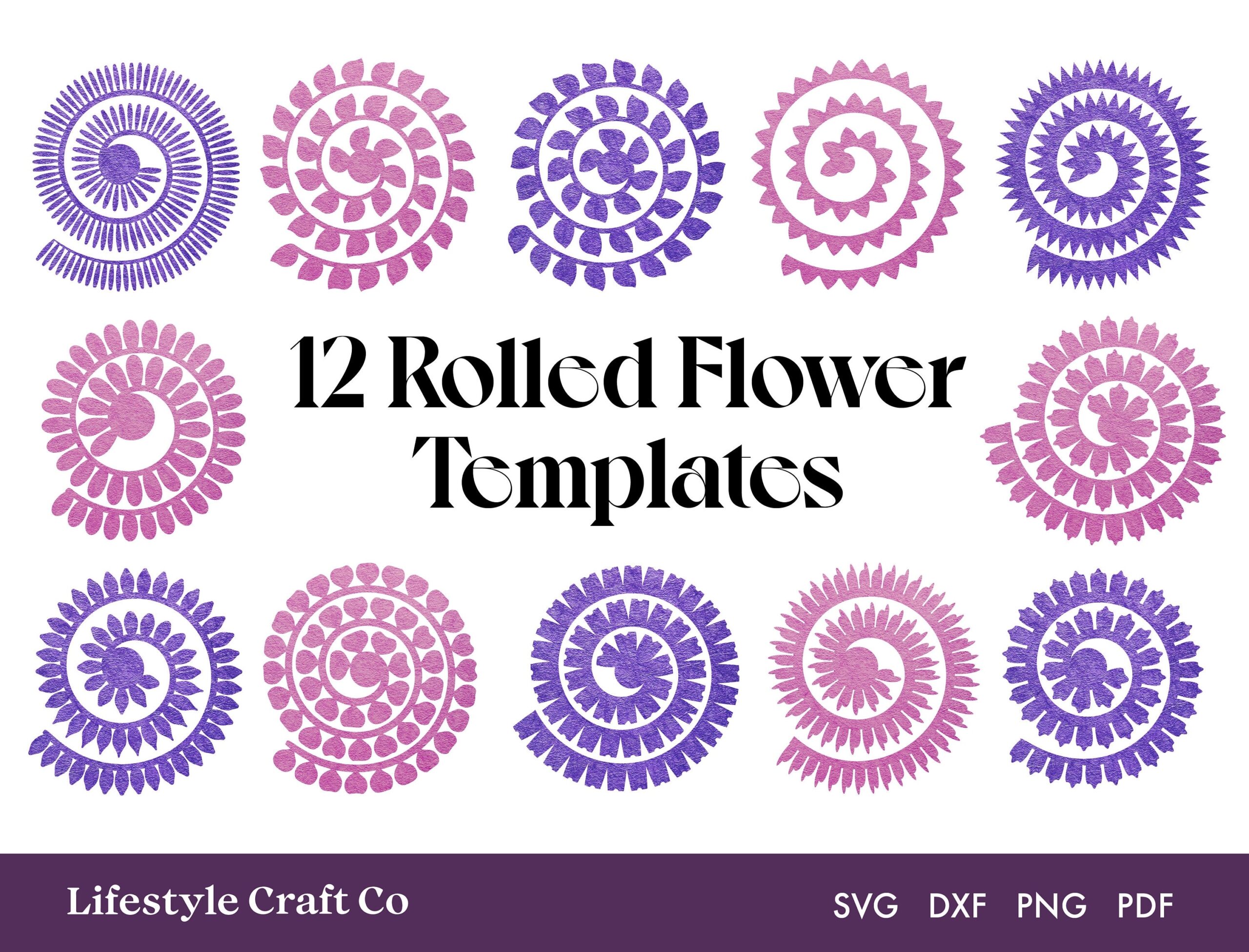 Free Printable 3d Flowers Template Cricut