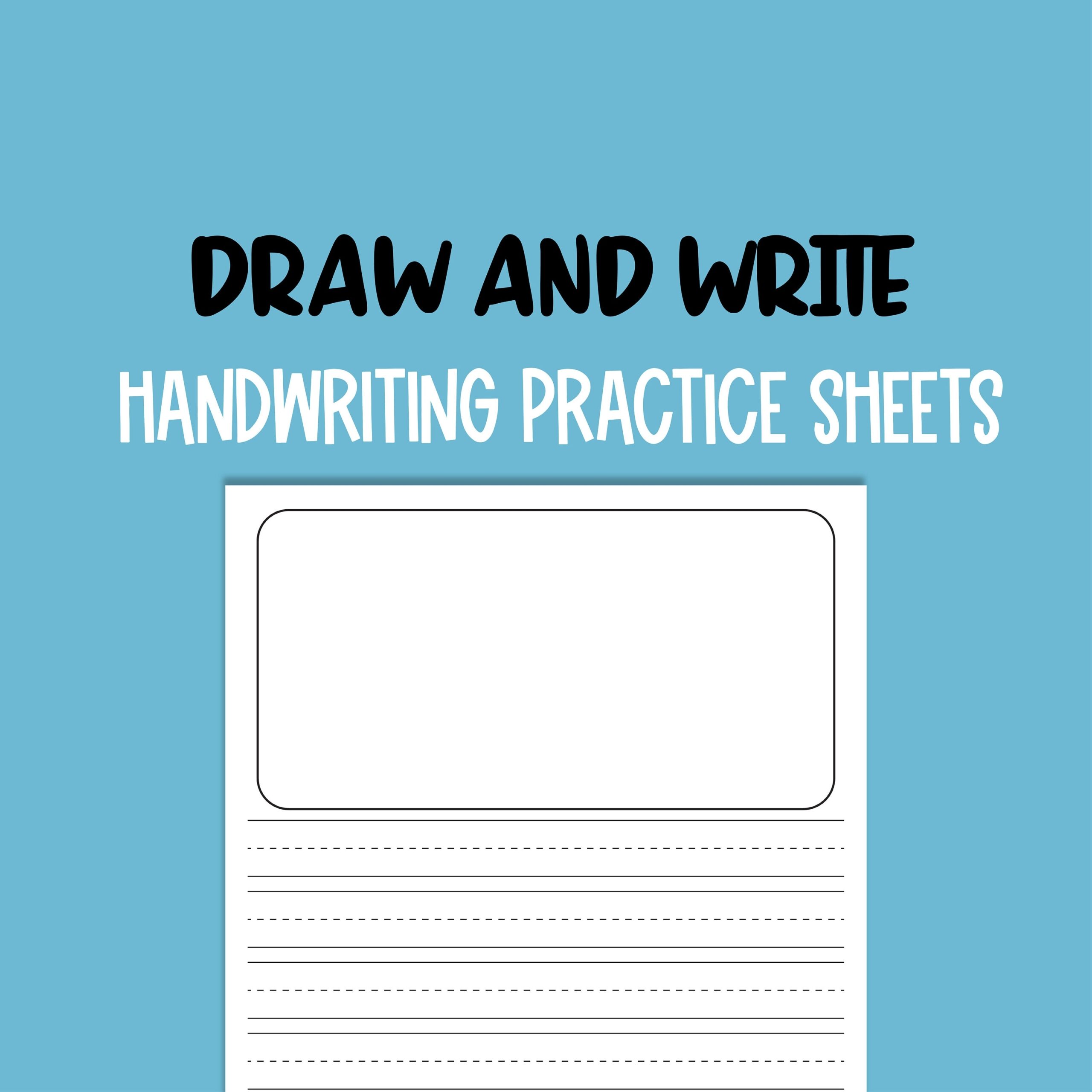 School Worksheet Draw And Write Template Practice Paper 