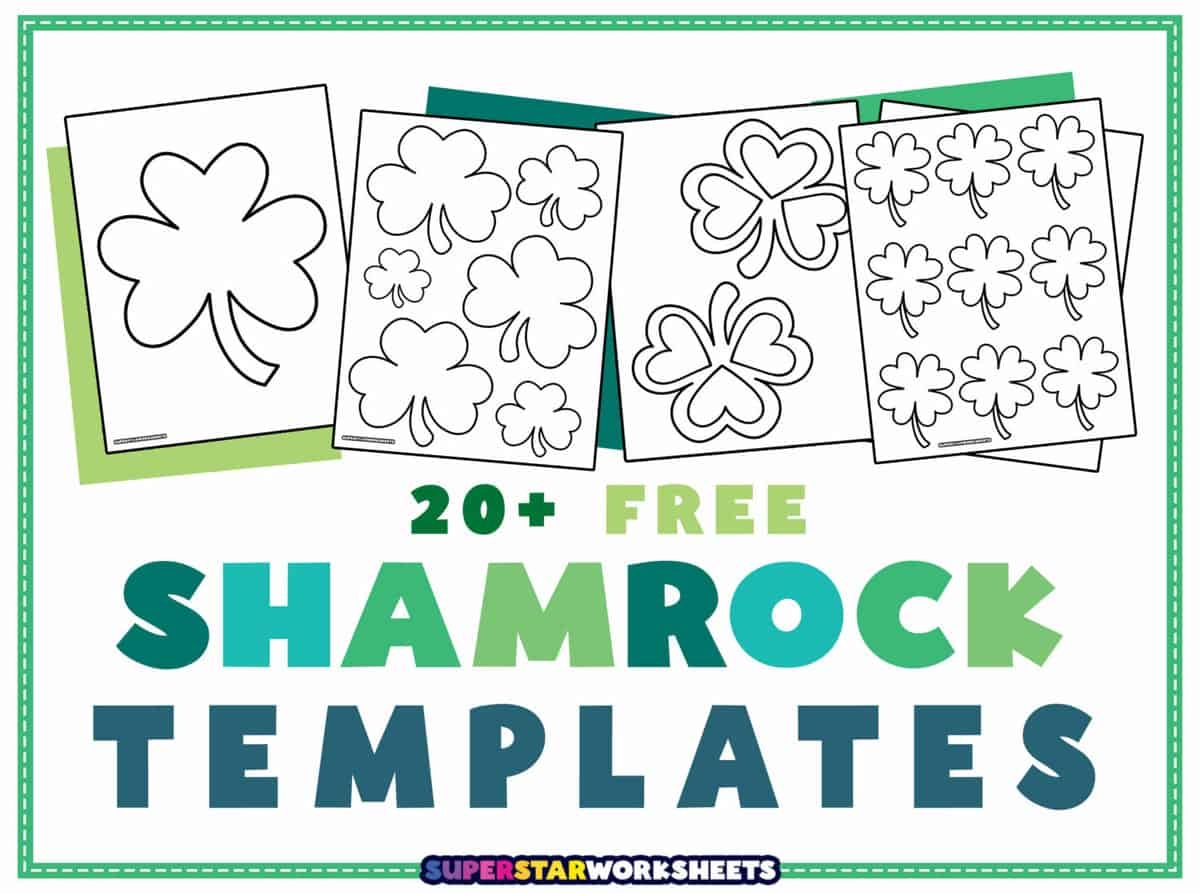 Four Leaf Clover Template Free Printable