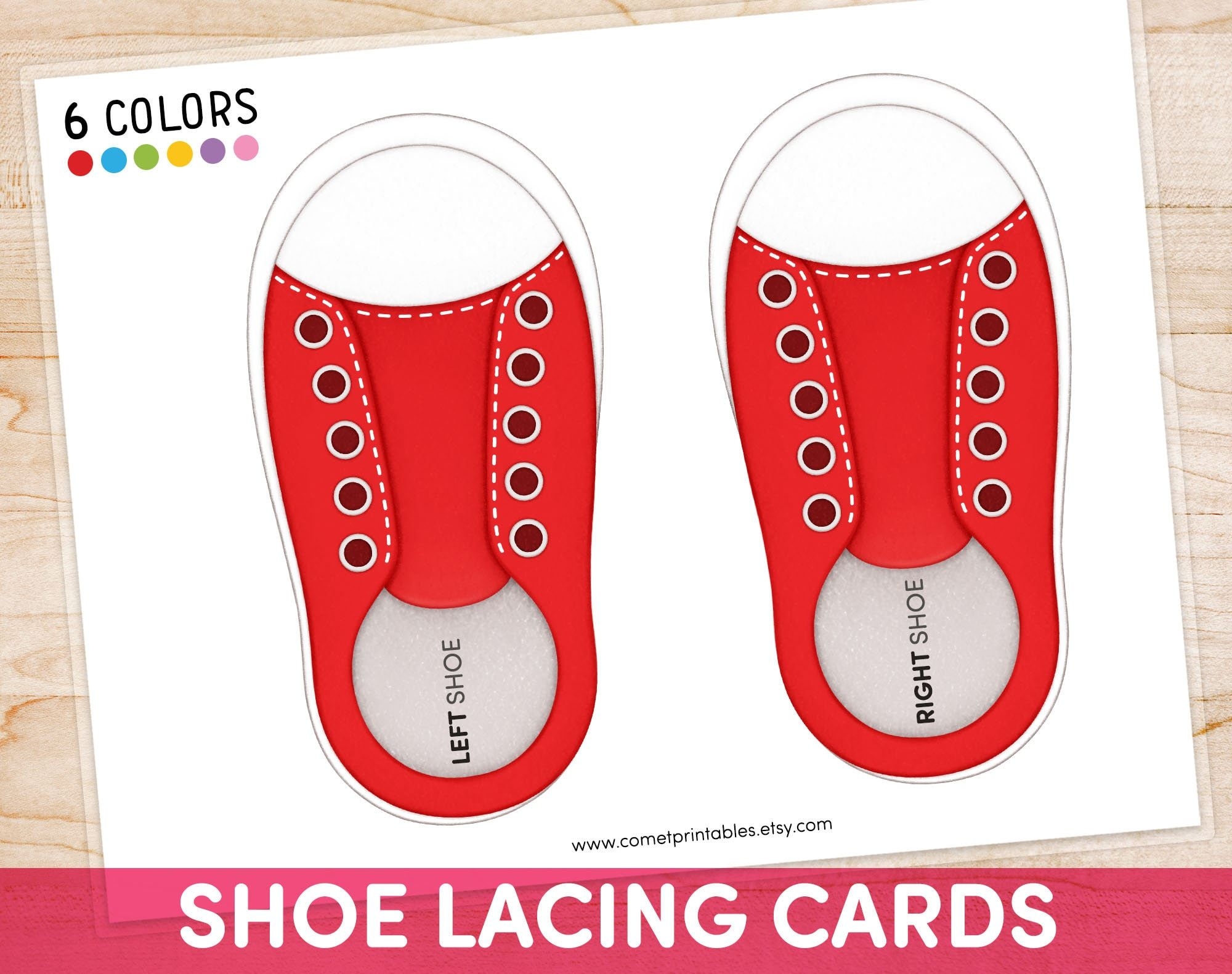 Template Free Printable Lacing Cards