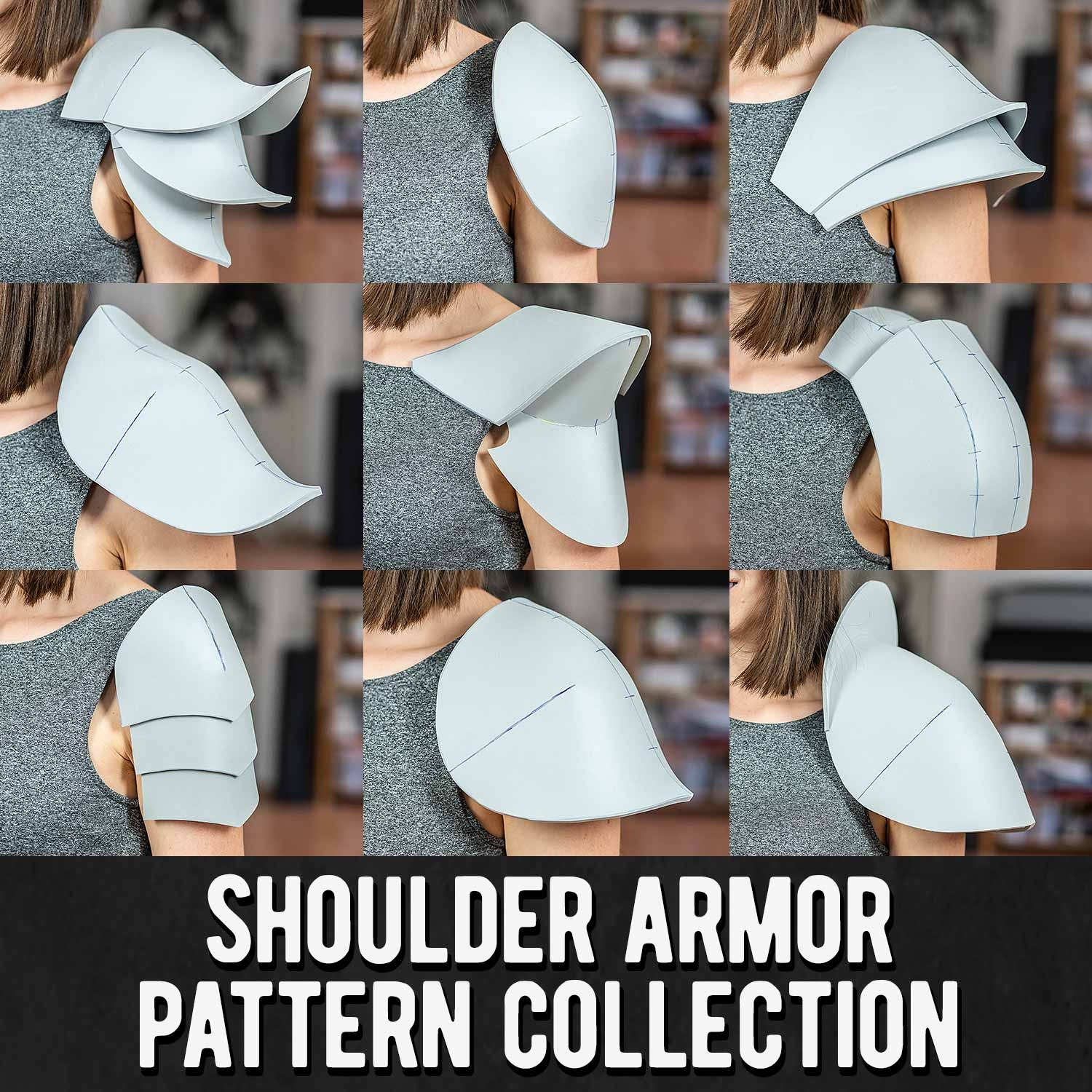 Shoulder Armor Pattern Collection Digital Download PDF