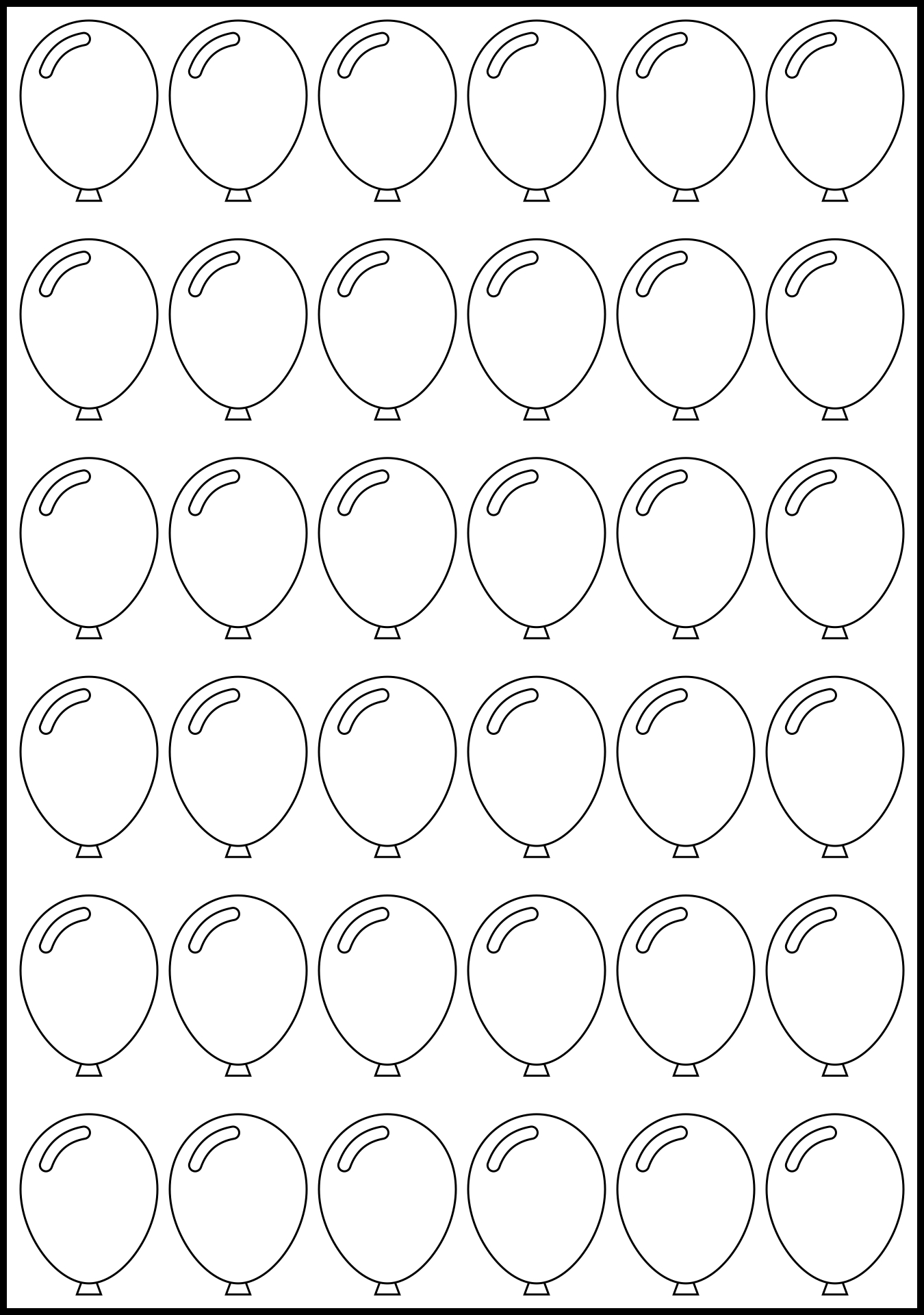 Small Balloon Template 11 Free PDF Printables Printablee