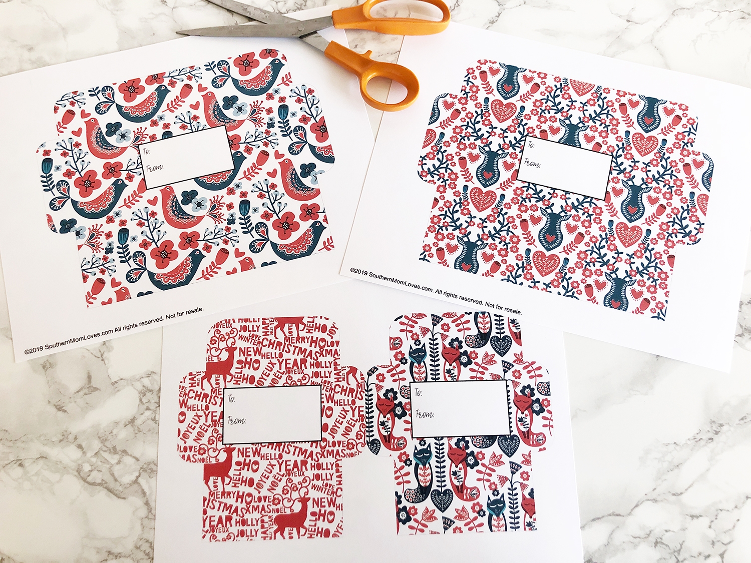 Free Printable Gift Card Envelope Template