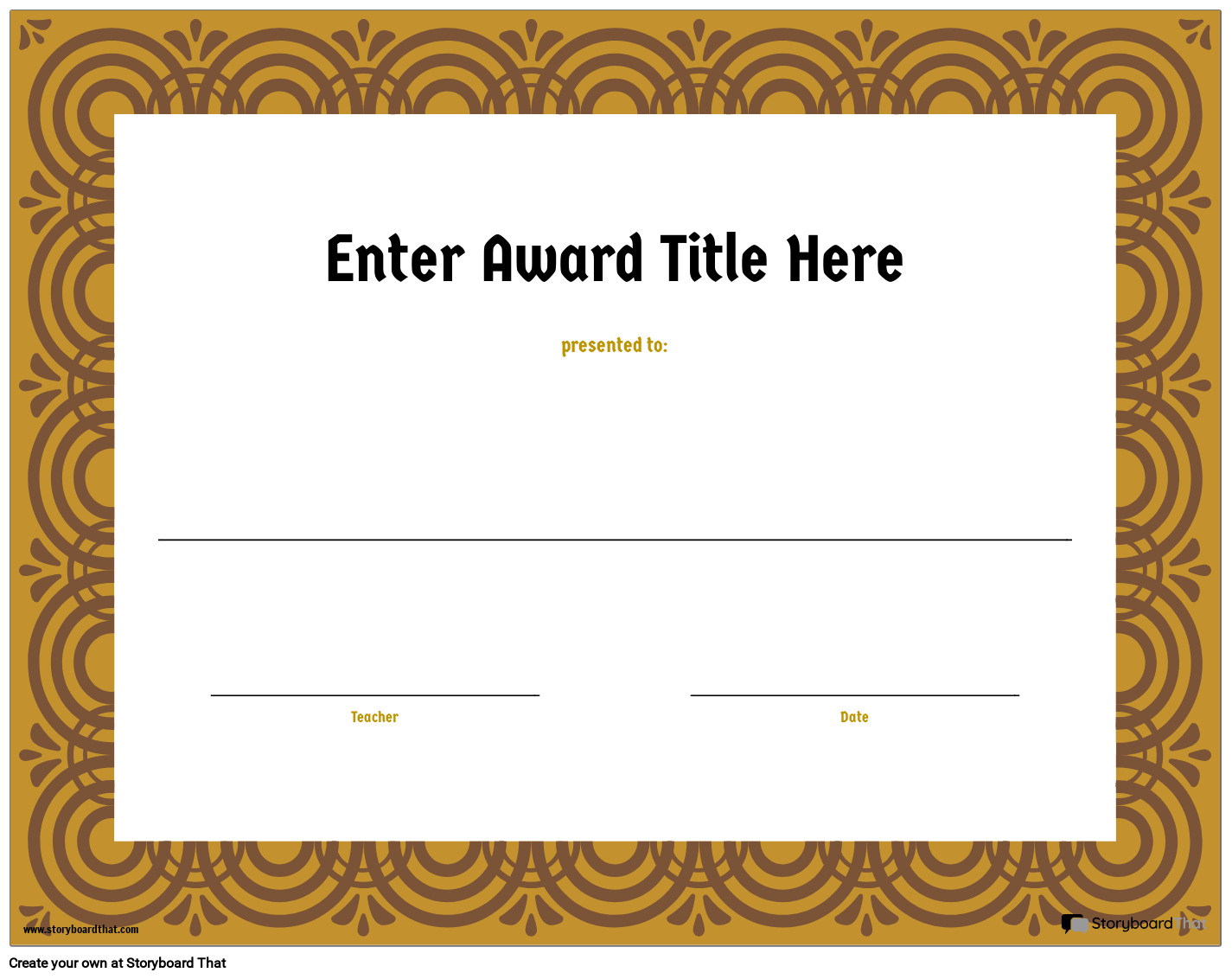 Storyboard That Free Student Award Templates