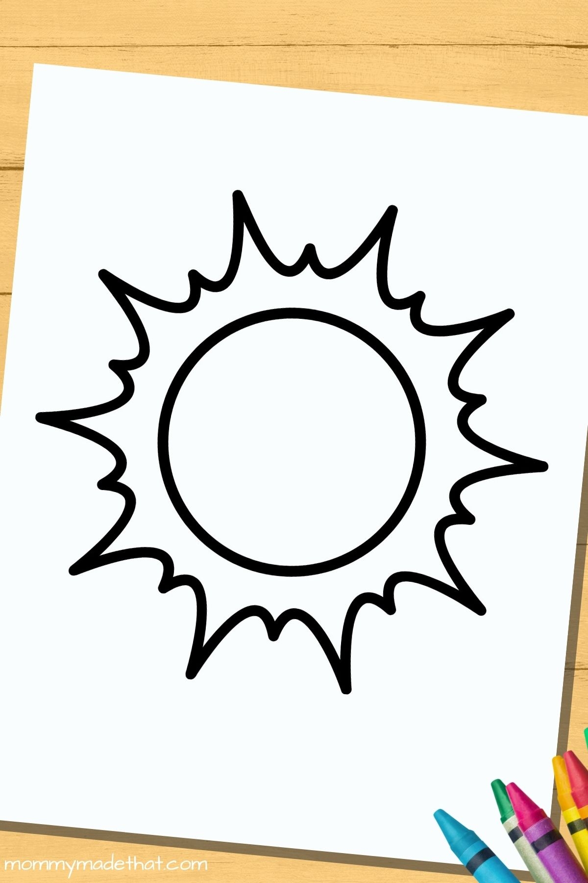 Sun Template Printable Free