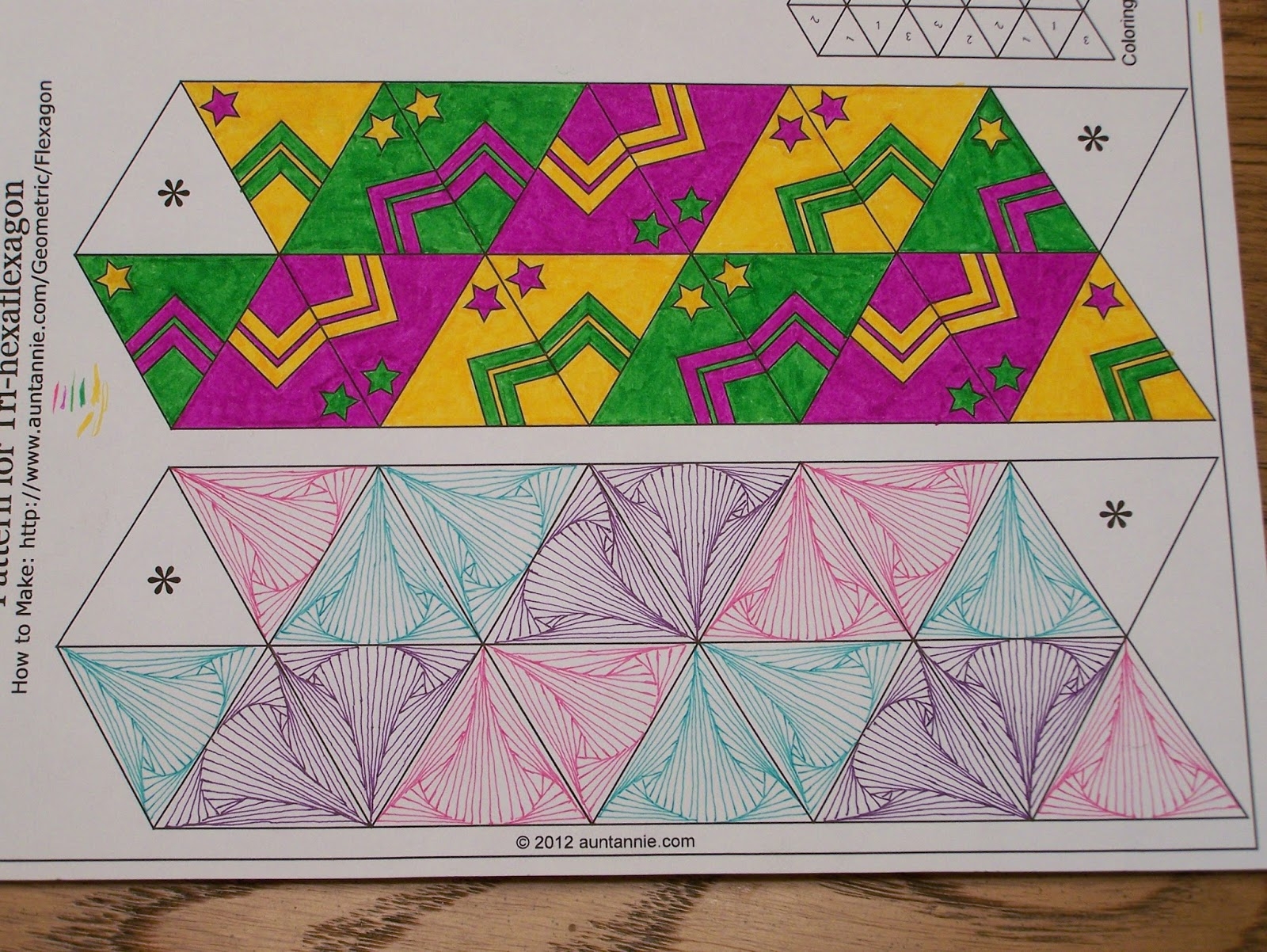Free Printable Flexagon Template
