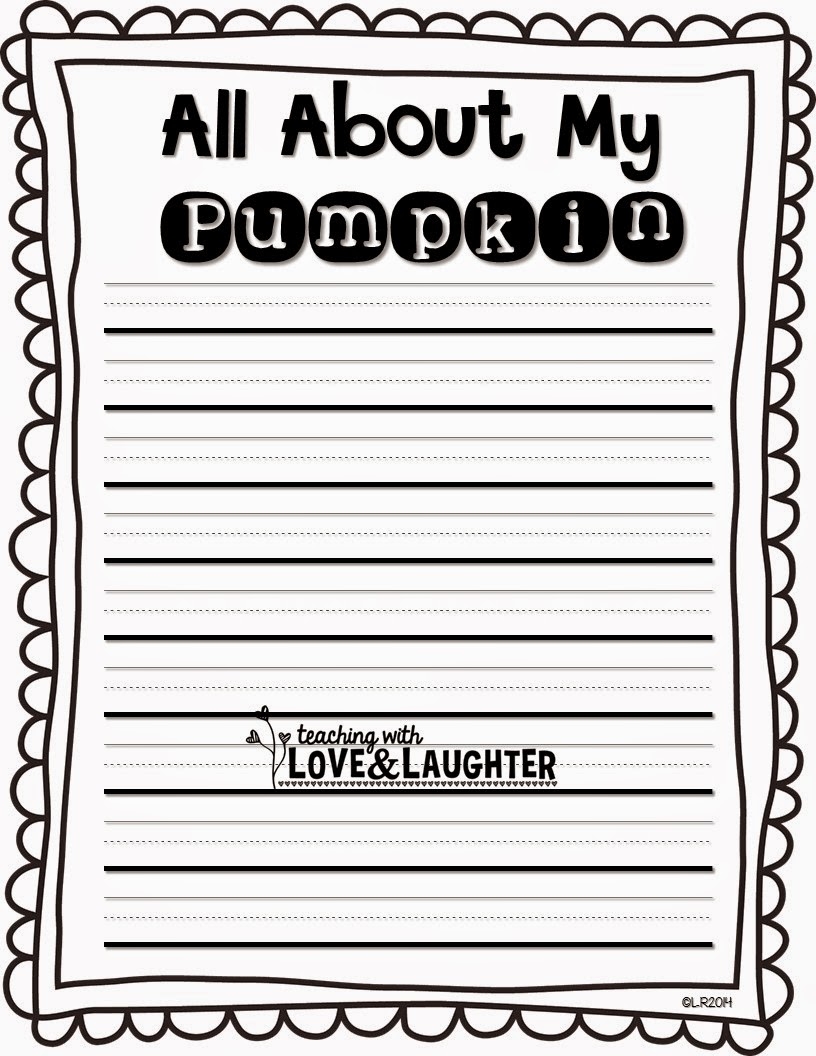 Teaching With Love And Laughter Pumpkin Writing Bulletin Board