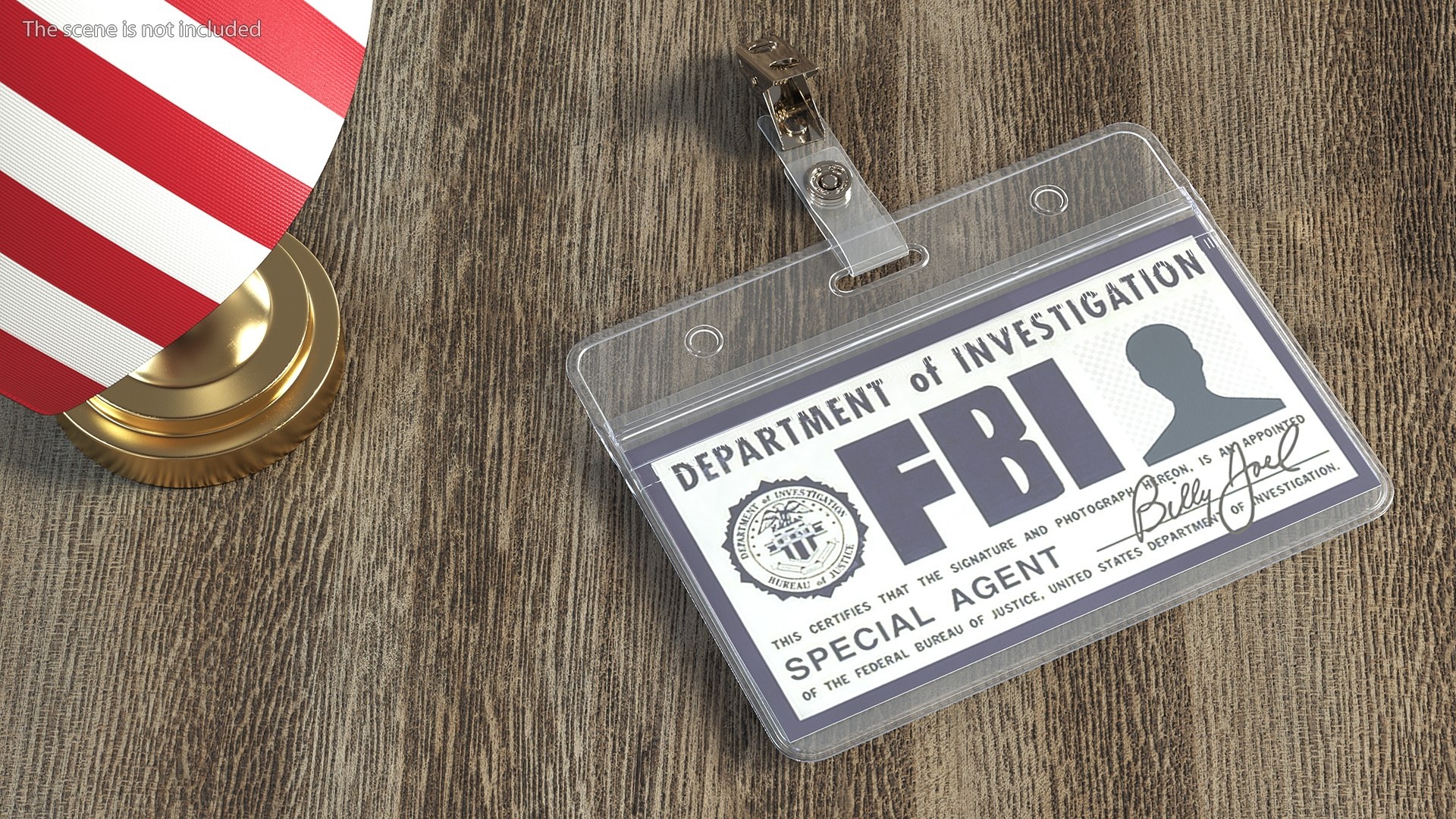 Transparent FBI Badge Holder 3D TurboSquid 1841736