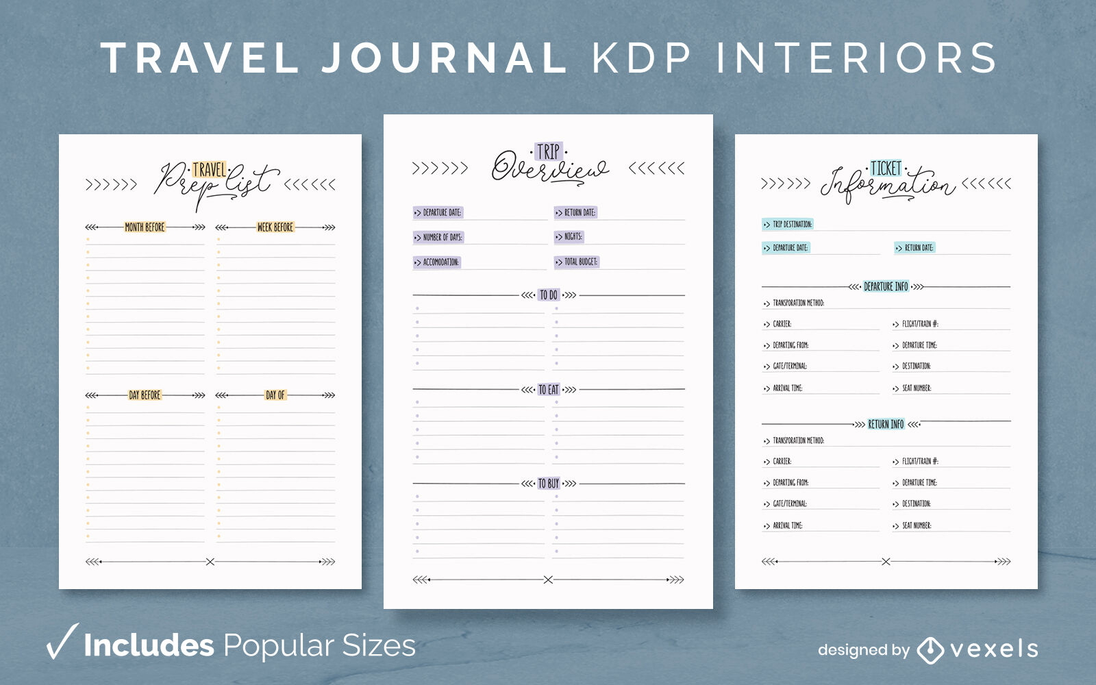 Free Printable Travel Journal Template