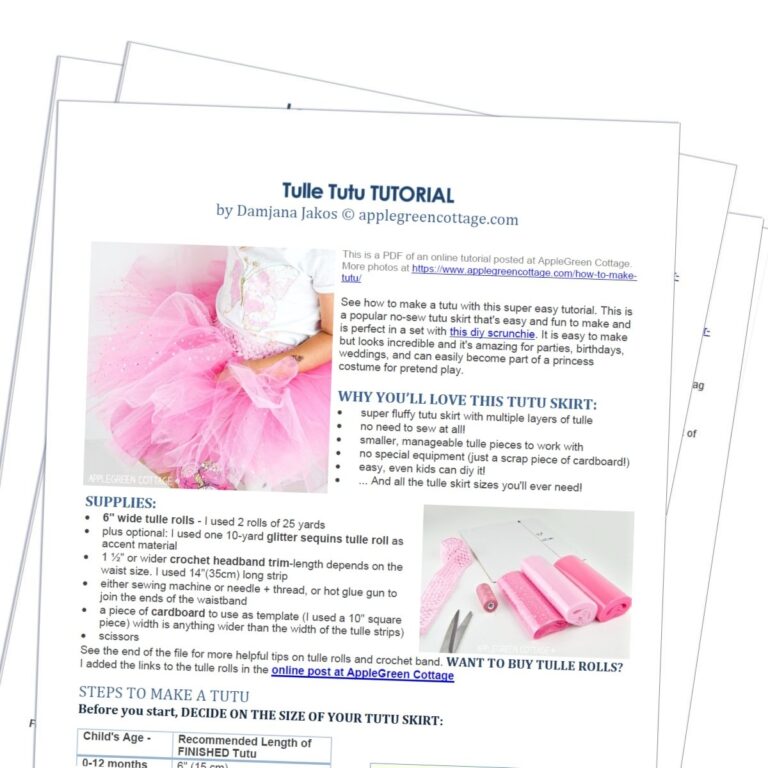 TUTU Printable Tutorial PDF