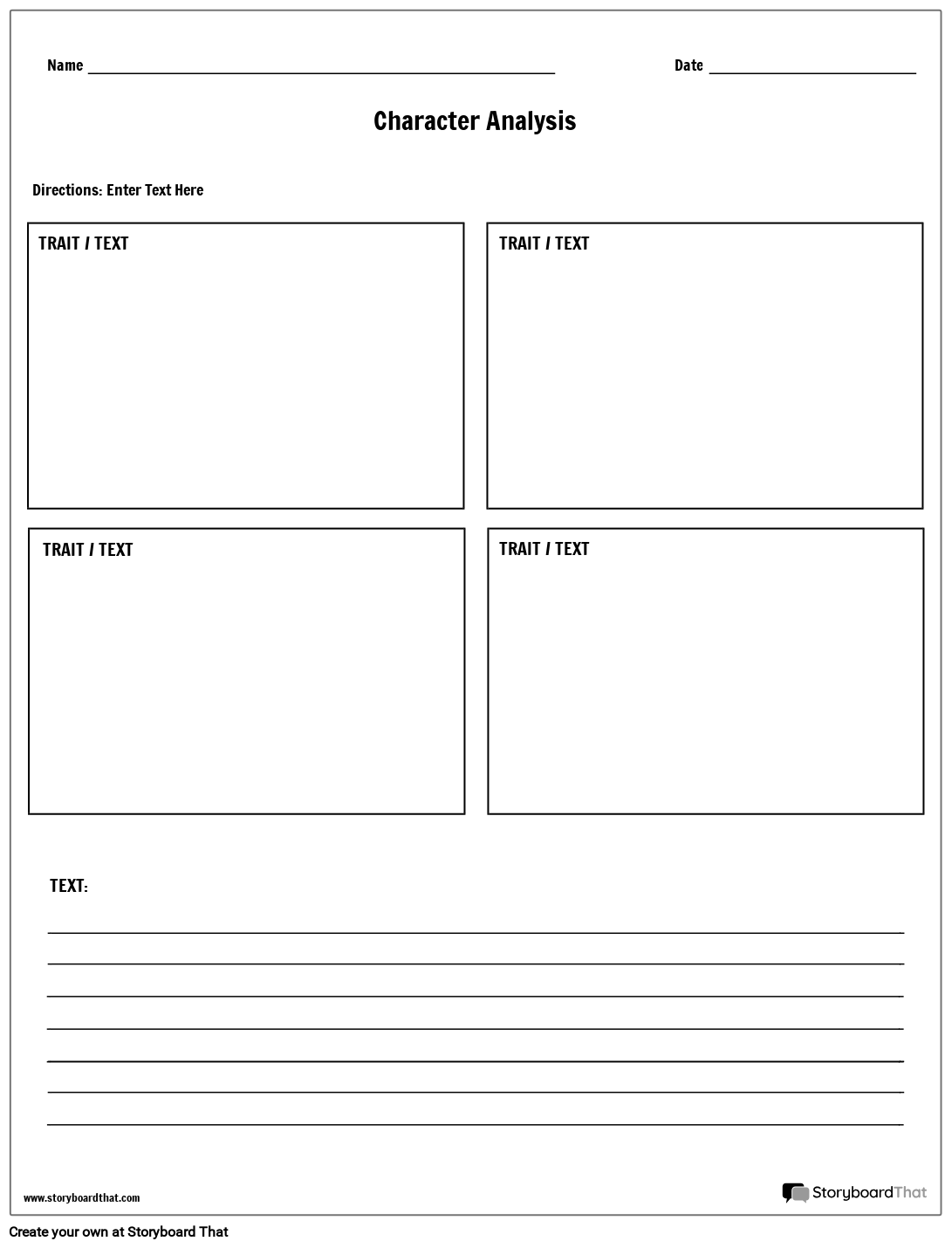 Ultimate Character Analysis Worksheet U0026 Template Guide