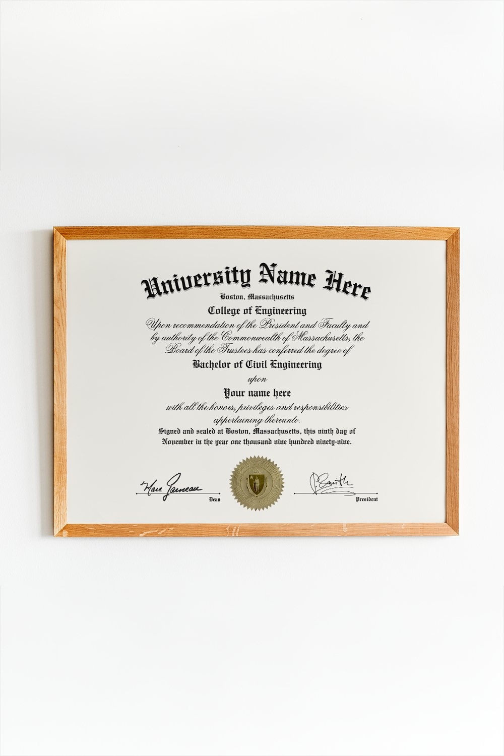 University U0026 College Diploma Custom Diploma 2719990 
