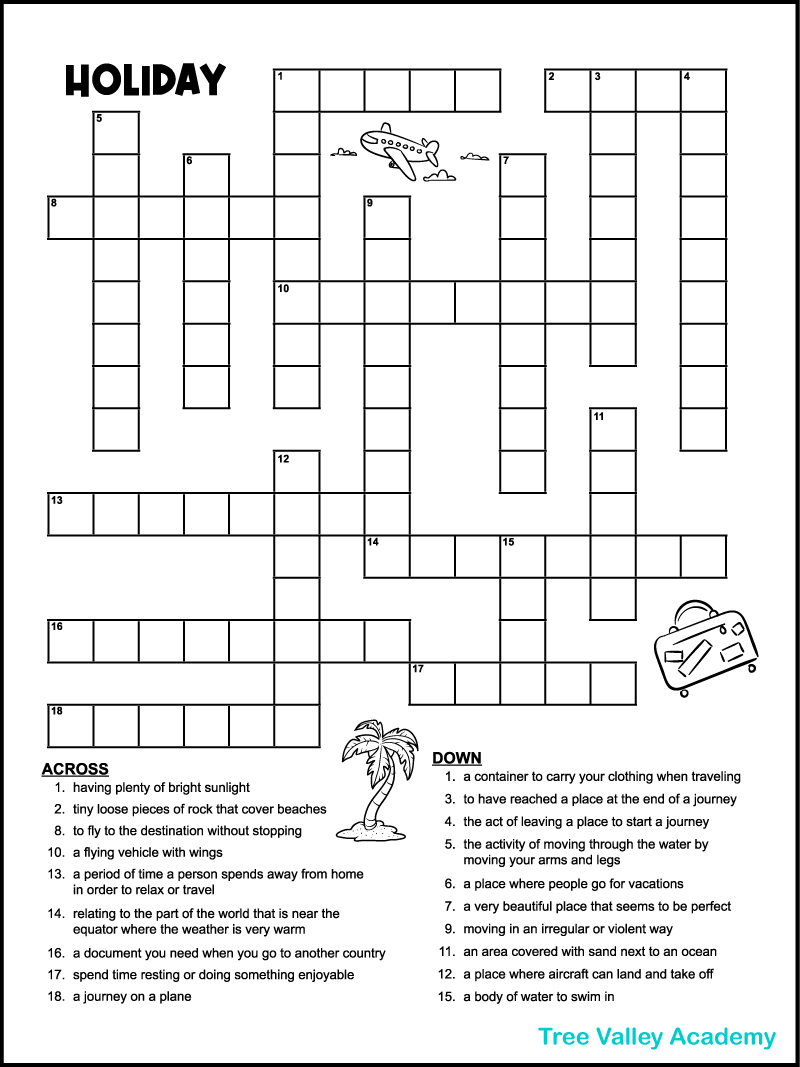 Free Printable Large Print Crossword Puzzles