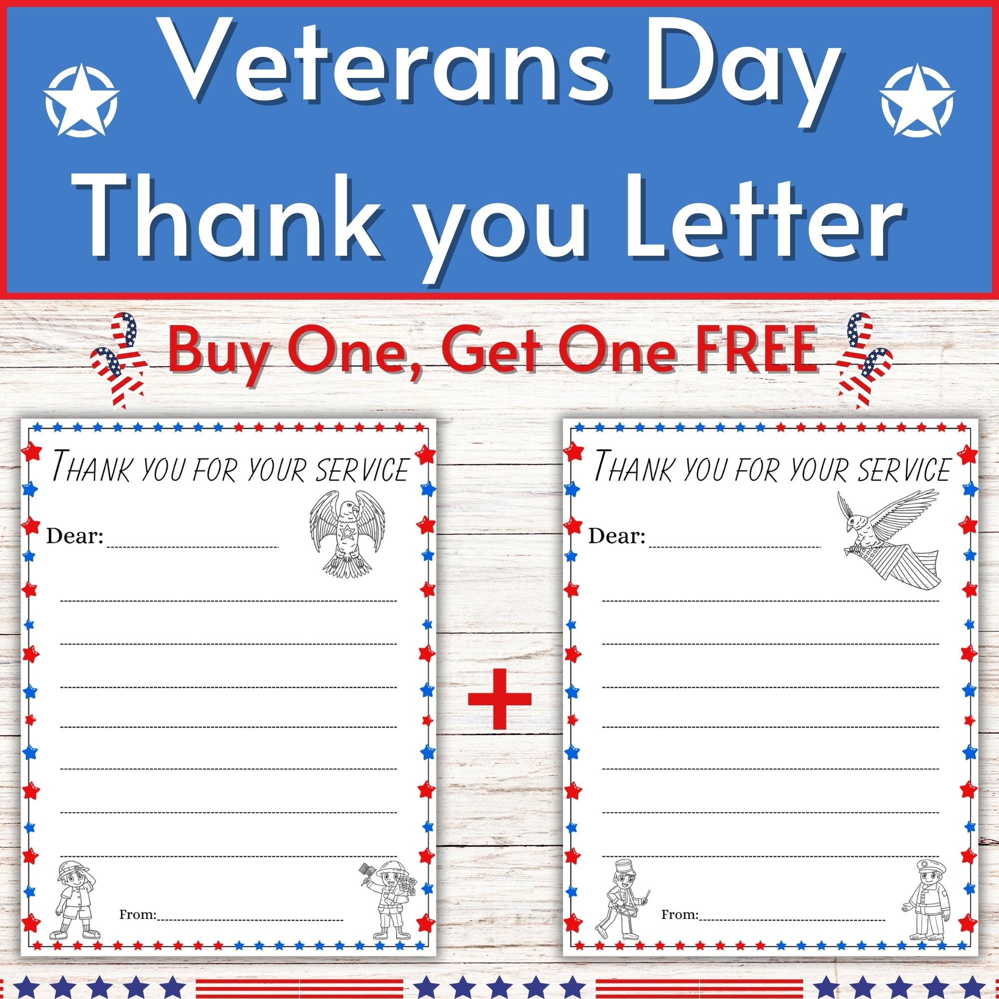 Veterans Day Thank You Letter Template Patriotic Thank You Letter Writing Craft One For FREE Made By Teachers