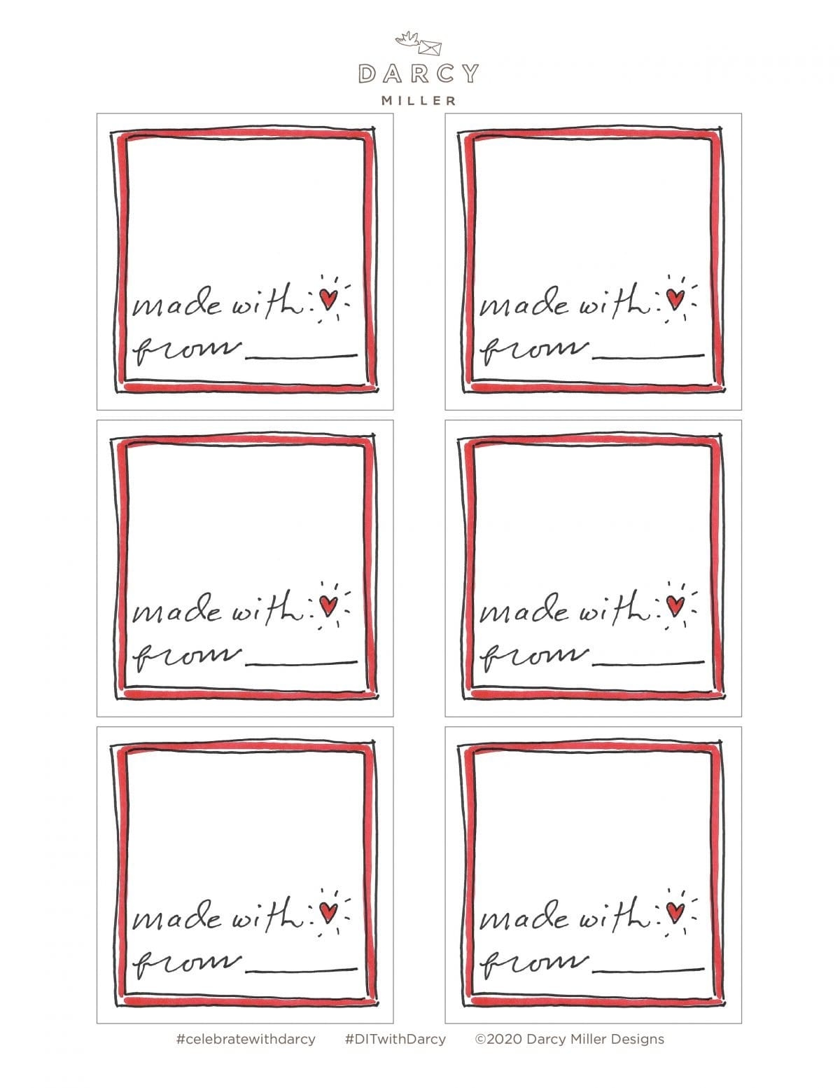 Wish Bracelet Card Template Printable Top