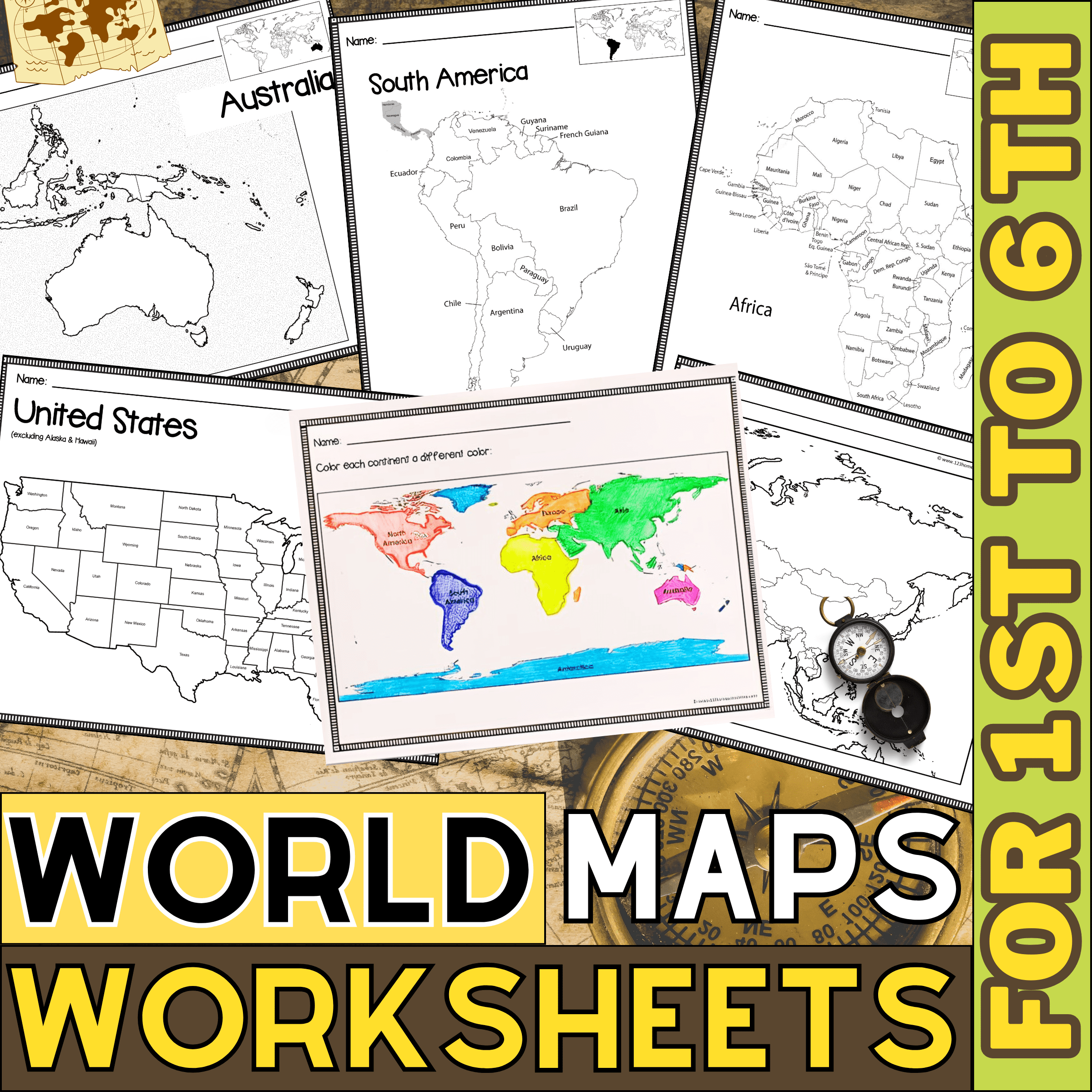Free Printable Blank World Map Continents