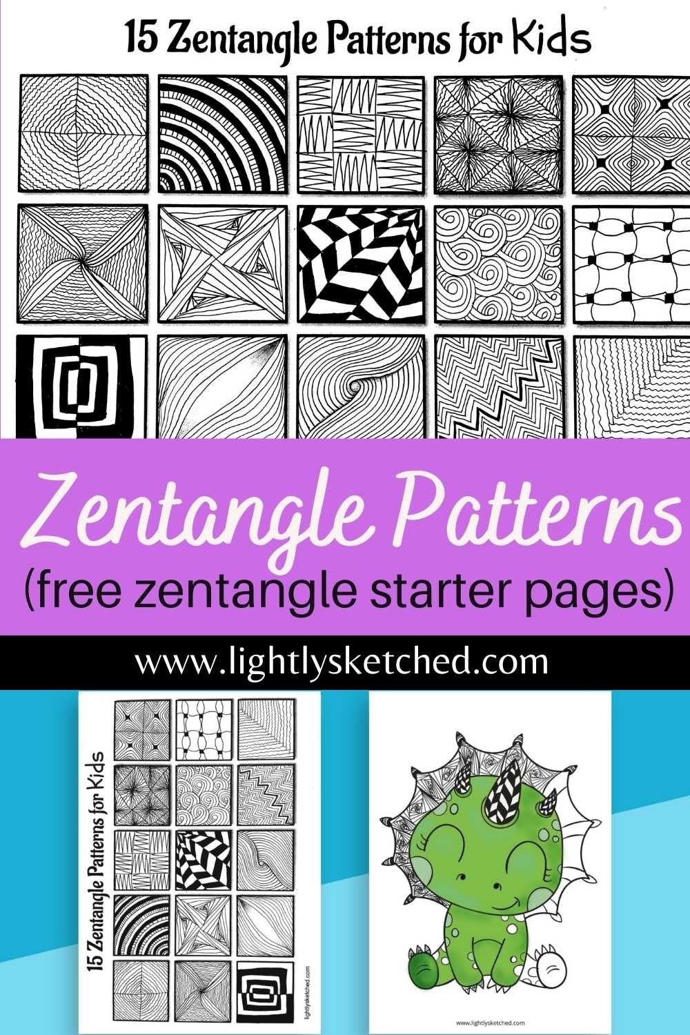 Zentangle Patterns Easy Part 3 Mindfulness Activities For Kids